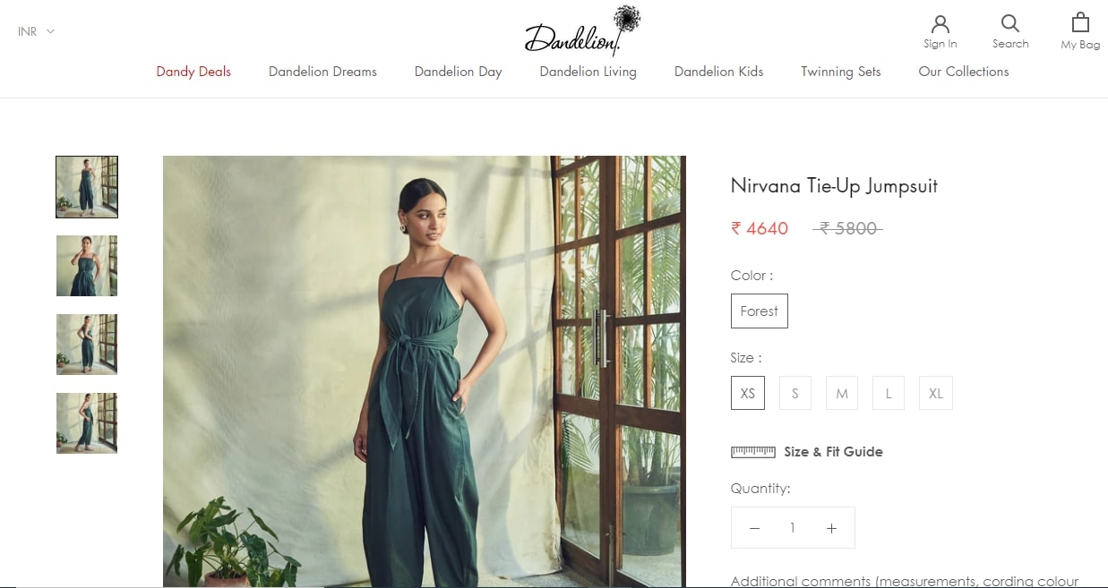 Rakul Preet Singh's jumpsuit from Dandelion&nbsp;(dandeliondreams.co)