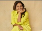 Shefali Shah slips into a lemon-yellow gown for Darlings Promotions