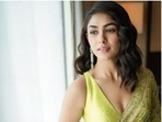 Mrunal Thakur is an absolute fashionista. The actor, who is currently awaiting the release of her upcoming film Sita Ramam, slayed ethnic fashion goals in the recent snippets from the film promotion diaries. Mrunal is all set to make her Telugu debut in Sita Ramam, with Dulquer Salmaan and Rashmika Mandanna as her co-stars. The film is slated to release on August 5.(Instagram/@mrunalthakur)