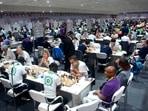 Participants compete in the 44th Chess Olympiad in Mamallapuram, India(AP) Participants compete in the 44th Chess Olympiad in Mamallapuram, India(AP)