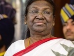 India's 15th President Droupadi Murmu during her oath ceremony in the Central Hall of Parliament, in New Delhi, Monday, July 25, 2022. (PTI Photo/Kamal Kishore)