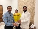 Nihar Thackeray with Maharashtra CM Eknath Shinde