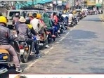 Traffic discipline is well maintained in a street in Mizoram. (Image source: @DCPTrWestBCP/Twitter) Traffic discipline is well maintained in a street in Mizoram. (Image source: @DCPTrWestBCP/Twitter)