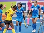 India’s women’s hockey team thoroughly outplayed Ghana.&nbsp;(Hockey India)