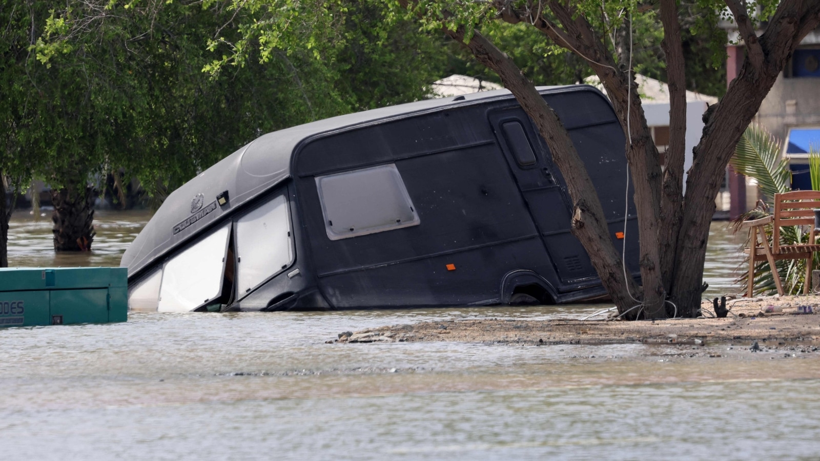 Flooded roads, shops, vehicles washed away in rare heavy UAE rain