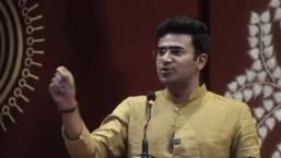 BJP youth wing's national president and party leader Tejasvi Surya was talking about the repeated summonses issued to Sonia Gandhi and Rahul Gandhi in National Herald case.