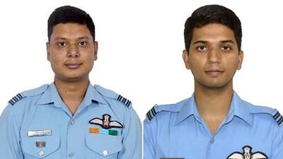 Wing Commander M Rana and Flight Lieutenant Advitiya Bal. (ANI)