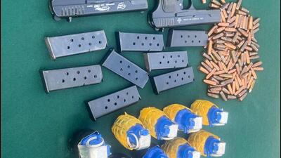 n a joint operation, the Jammu and Kashmir Police and 28 Rashtriya Rifles, arrested two hybrid militants and recovered four pistols, eight pistol magazines, 130 pistol rounds and 10 hand grenades from them (Representative Image/HT File)