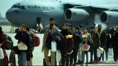 Indian medicine students returning from Ukraine (for representation only) (HT File Photo) Indian medicine students returning from Ukraine (for representation only) (HT File Photo)