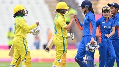 Commonwealth Games 2022: Australia celebrate their win against India. (AFP)