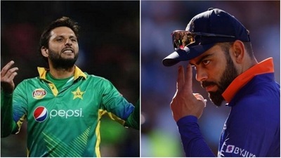 Shahid Afridi; Virat Kohli (Getty/AP) Shahid Afridi; Virat Kohli (Getty/AP)