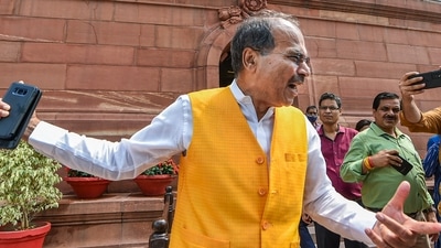 New Delhi: Congress MP Adhir Ranjan Chowdhury at Parliament House during ongoing Monsoon Session, in New Delhi, Thursday, July 28, 2022. (PTI Photo/Arun Sharma) (PTI07_28_2022_000098A) (PTI) New Delhi: Congress MP Adhir Ranjan Chowdhury at Parliament House during ongoing Monsoon Session, in New Delhi, Thursday, July 28, 2022. (PTI Photo/Arun Sharma) (PTI07_28_2022_000098A) (PTI)