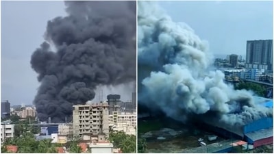 A fire has broken out on a film set. A fire has broken out on a film set.