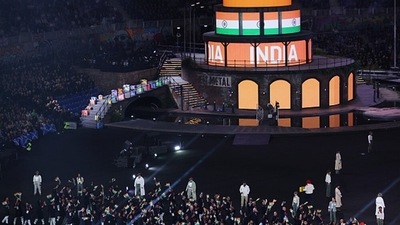 Athletes of Team India take part in the Opening Ceremony of the Birmingham 2022 Commonwealth Games. (Getty) Athletes of Team India take part in the Opening Ceremony of the Birmingham 2022 Commonwealth Games. (Getty)