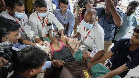 Gujarat Police said 42 people died and 97 became ill from drinking altered liquor in Ahmedabad and Botad districts of Gujarat state. (AP File Photo) Gujarat Police said 42 people died and 97 became ill from drinking altered liquor in Ahmedabad and Botad districts of Gujarat state. (AP File Photo)
