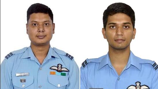 Wing Commander M Rana and Flight Lieutenant Advitiya Bal. (ANI)