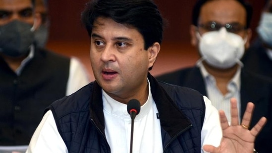 Jyotiraditya Scindia's comments on aviation safety come amid concerns over safety-linked incidents in the recent past, involving domestic carriers.(ANI file photo)