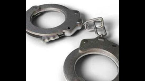 Sandeep Sharma, personal assistant (PA) to the former Ludhiana Improvement Trust (LIT) chairman, who was arrested on Thursday, was produced before a court on Friday and remanded to three days in police custody. (HT FILE) Sandeep Sharma, personal assistant (PA) to the former Ludhiana Improvement Trust (LIT) chairman, who was arrested on Thursday, was produced before a court on Friday and remanded to three days in police custody. (HT FILE)