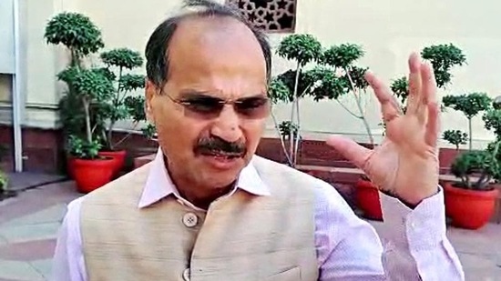 (File photo) Congress leader Adhir Ranjan Chowdhury has been criticised for remark on Droupadi Murmu. (ANI)