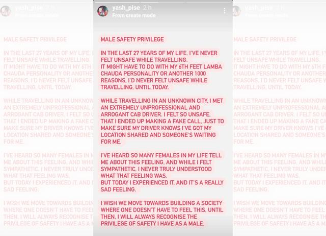 Yash’s Instagram post