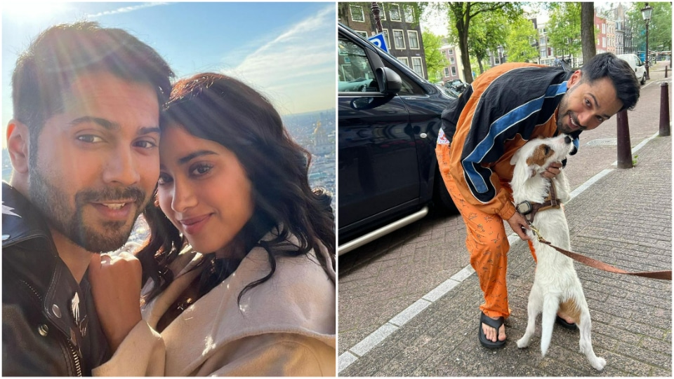 Varun Dhawan shared photos from Europe captured during the filming of Bawaal, which also stars Janhvi Kapoor. Varun Dhawan shared photos from Europe captured during the filming of Bawaal, which also stars Janhvi Kapoor. 