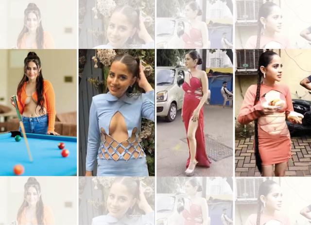 Uorfi is regularly snapped by the paparazzi, mostly because of her outfits, that she makes herself