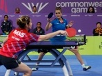 CWG 2022: Manika Batra in action for India.