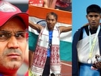 Virender Sehwag; Hima Das; Sanket Sargar Virender Sehwag; Hima Das; Sanket Sargar