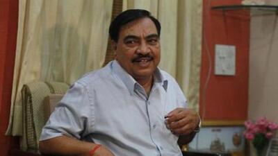 Pune-based activist Hemant Gavande had filed complainant, alleging that Khadse bought a three-acre plot in Maharashtra Industrial Development Area in 2016 by misusing his position as the revenue minister (HT FILE PHOTO)
