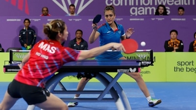 CWG 2022: Manika Batra in action for India. (REUTERS)