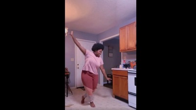 Taken from the viral Instagram video, the image shows the US woman's bhangra routine to Punjabi song Chidi Blauri. (Instagram/@olly_.g)