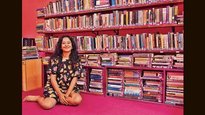The physical space of the library is certainly smaller than the intellectual space that it occupies among its visitors and subscribers. (Paroma Mukherjee/HT PHOTO)