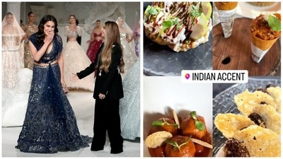 Sara Ali Khan walked the ramp for Falguni and Shane Peacock on Friday. Sara Ali Khan walked the ramp for Falguni and Shane Peacock on Friday.
