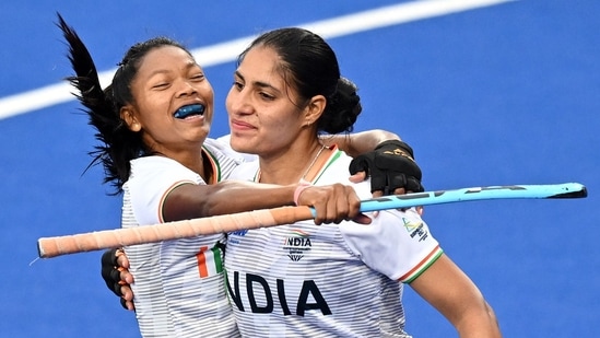 IND vs WAL CWG 2022 Live Score: Gurjit Kaur celebrates her goal.