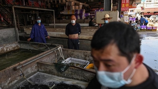 China's Wuhan seafood market (Hector RETAMAL / AFP)