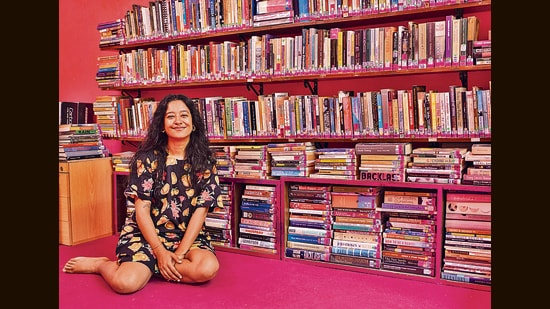The physical space of the library is certainly smaller than the intellectual space that it occupies among its visitors and subscribers. (Paroma Mukherjee/HT PHOTO)