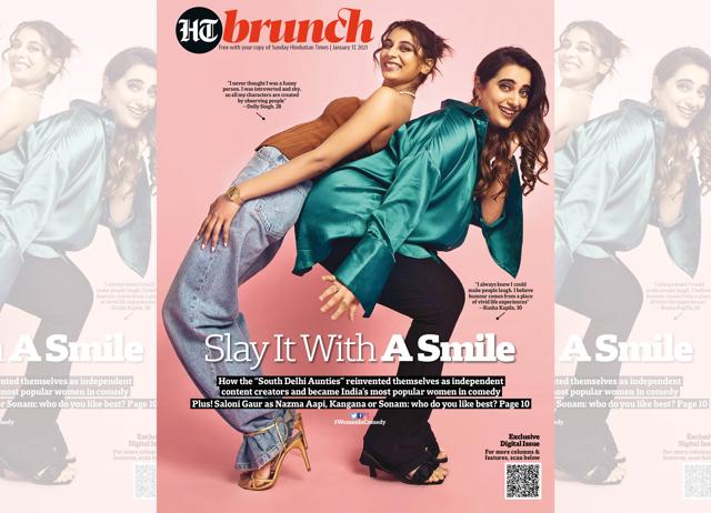 Brunch cover stars Kusha Kapila and Dolly Singh in January 2021 Brunch cover stars Kusha Kapila and Dolly Singh in January 2021