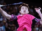 Malaysia's Yong Tze NG competes in badminton at the Commonwealth Games in Birmingham, England(AP)