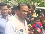 Assam chief minister Himanta Biswa Sarma talks to reporters on Sunday. (ANI) Assam chief minister Himanta Biswa Sarma talks to reporters on Sunday. (ANI)
