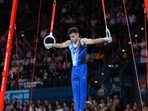 India's Yogeshwar Singh competes in the men's Artistic Gymnastic All-Around final (PTI) India's Yogeshwar Singh competes in the men's Artistic Gymnastic All-Around final (PTI)