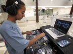 Saudi DJ Leen Naif plays at a university event in Saudia Arabia's Red Sea coastal city of Jeddah on May 26, 2022. Saudi DJ Leen Naif plays at a university event in Saudia Arabia's Red Sea coastal city of Jeddah on May 26, 2022.