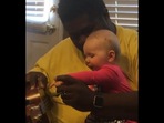 The step-dad with his adopted baby daughter in this viral video. (Instagram/@dadlifejason) The step-dad with his adopted baby daughter in this viral video. (Instagram/@dadlifejason)
