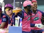 Rajasthan Royals players Jimmy Neesham and Shimron Hetmyer(IPL) Rajasthan Royals players Jimmy Neesham and Shimron Hetmyer(IPL)