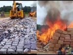 Assam: Drugs worth <span class='webrupee'>₹</span>1920.02 crores destroyed on July 30. Assam: Drugs worth <span class='webrupee'>₹</span>1920.02 crores destroyed on July 30.