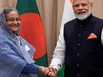 PM Narendra Modi (right) shaking hands with Bangladesh PM Sheikh Hasina. (File photo) PM Narendra Modi (right) shaking hands with Bangladesh PM Sheikh Hasina. (File photo)