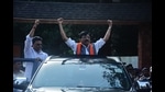 Sanjay Raut being taken from His House at Bhandup Mumbai to the ED office in Mumbai (Praful Gangurde / HT Photo)