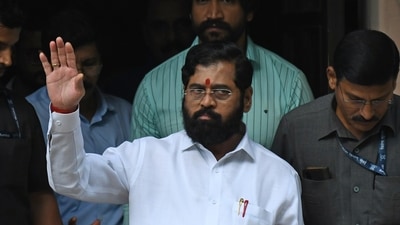 File photo: Maharashtra chief minister Eknath Shinde at Maharashtra Sadan, in New Delhi. (ANI Photo) (Ishant Chauhan) File photo: Maharashtra chief minister Eknath Shinde at Maharashtra Sadan, in New Delhi. (ANI Photo) (Ishant Chauhan)
