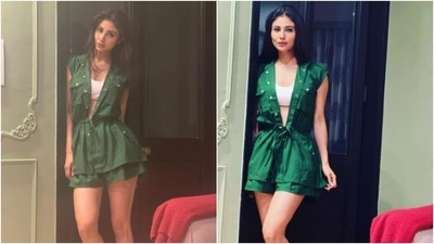Mouni Roy poses in a mini green dress, shares fresh fashion inspo (Instagram/@imouniroy)