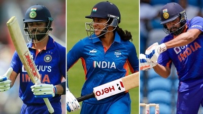 Virat Kohli, Smriti Mandhana and Rohit Sharma (AP | Reuters) Virat Kohli, Smriti Mandhana and Rohit Sharma (AP | Reuters)
