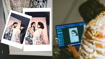 Deepika Padukone shared photos with Ranveer Singh. Deepika Padukone shared photos with Ranveer Singh.